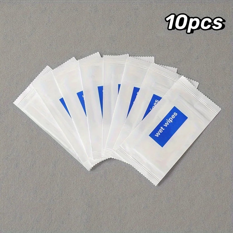 10-Pack, Disposable Cleaning Wipes, Small Pack of Wet Wipes, Universal Paper Towels for Restaurants and Hotels, Outdoor Cleaning Wipes
